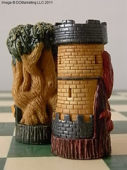Robin Hood Hand Decorated Theme Chess Set